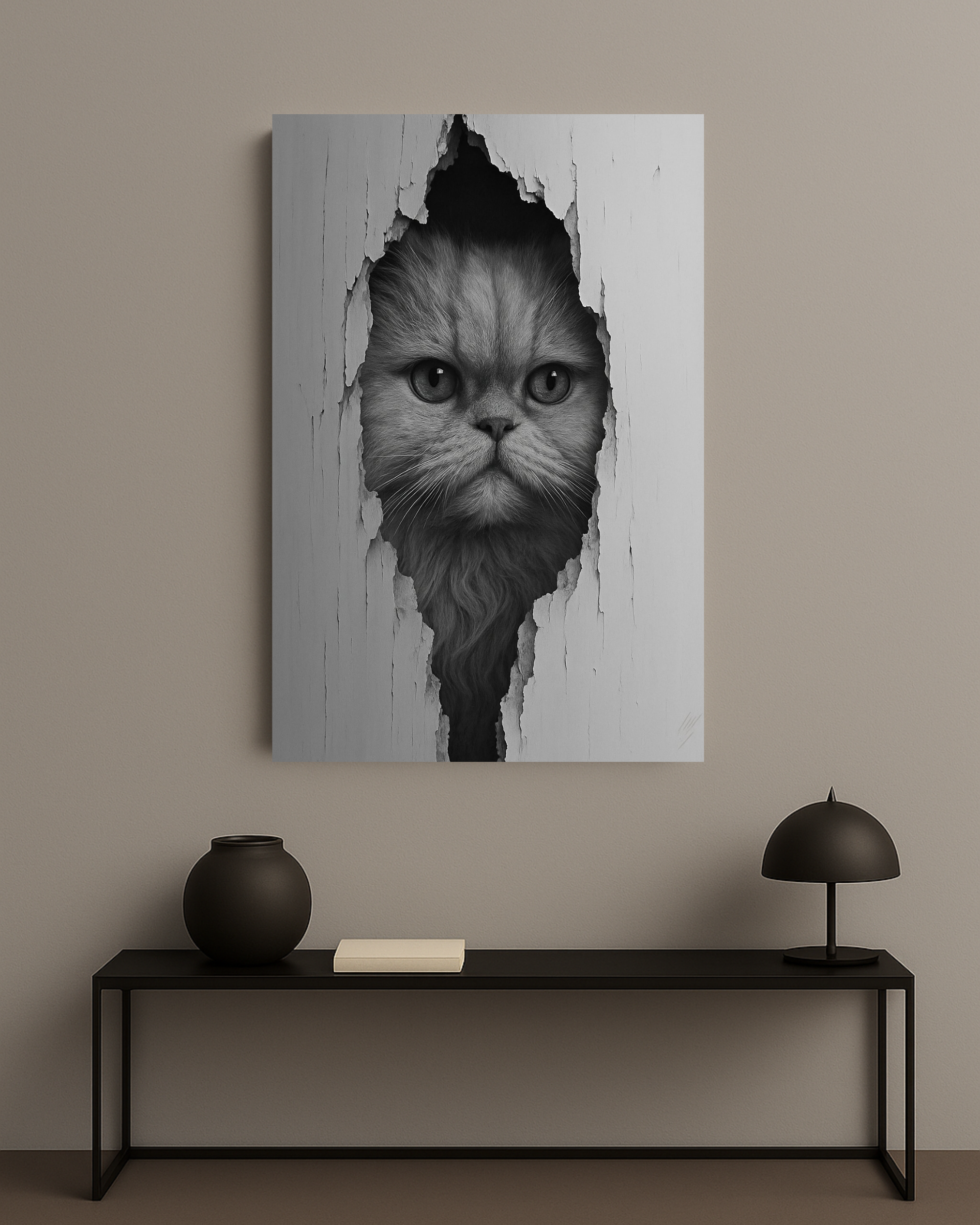 Noir Cat Portraits - Front View