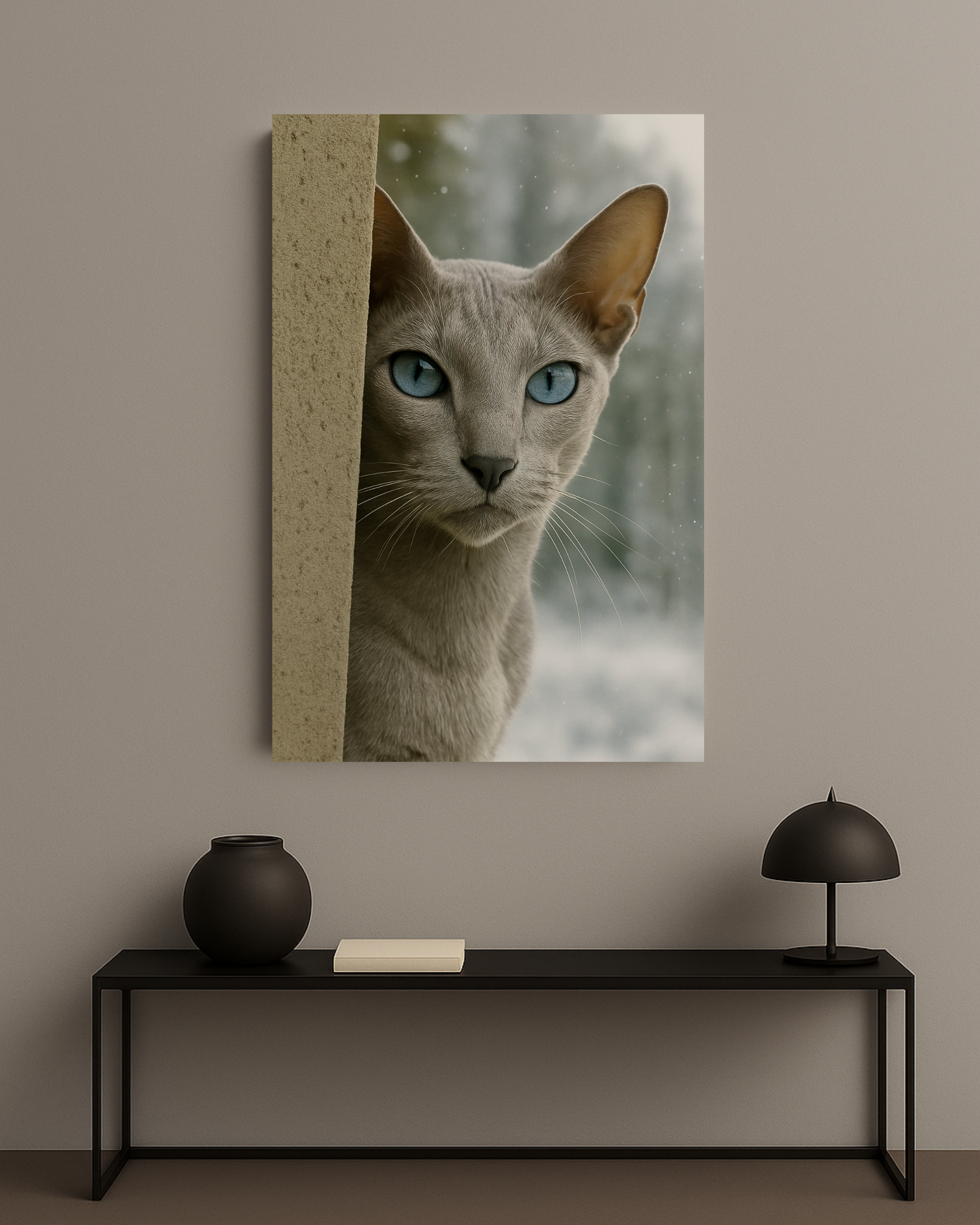 Winter Cat Portraits - Ice Blue Eyes
